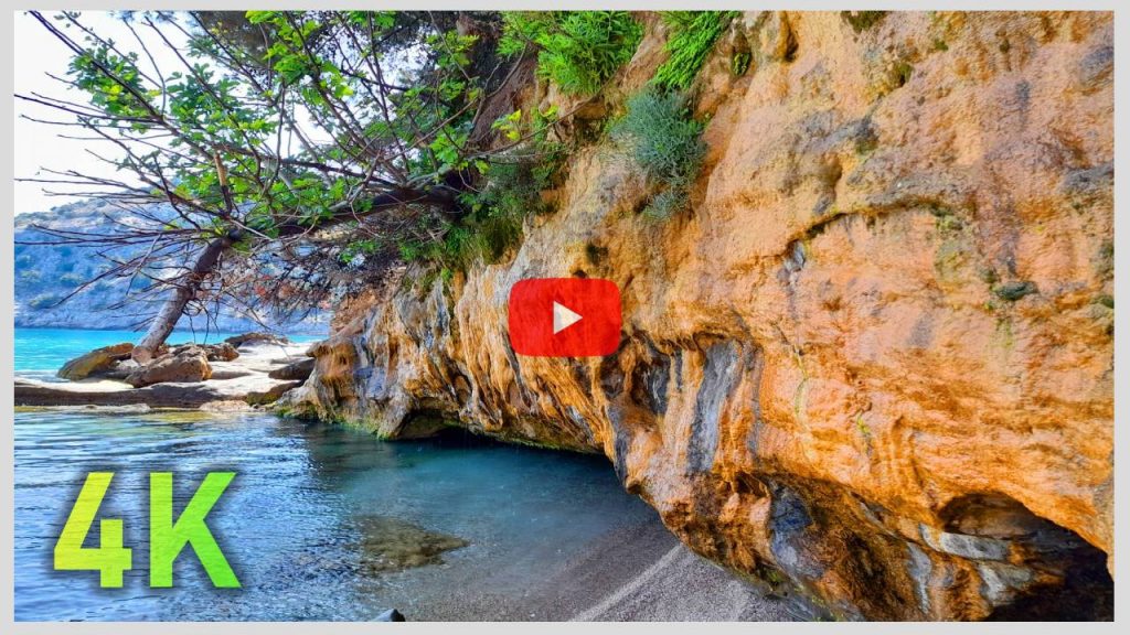 4K Gentle Sounds of Sea Cave, Beach, and Water Drops for deep Relaxation, Sleep, and Meditation